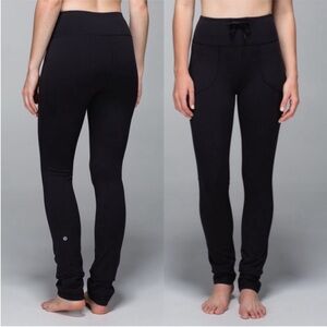 Black Lululemon High Rise Will Pant Size 4